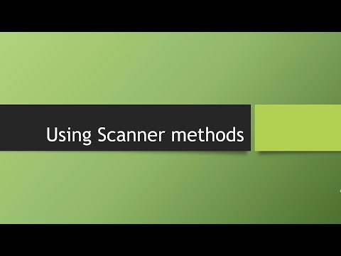 Using Scanner Methods In Java Pt 1