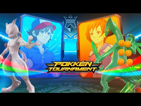 Pokkén Tournament - Mewtwo vs Sceptile - (WiiU) - GAMEPLAY