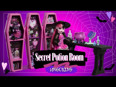 Набор Monster High Draculaura Secret Potion Room монстер хай комната тайного зелья мебель кукол монстер Хай Дракулаура Mattel JBF - фото 1 - id-p3072106211