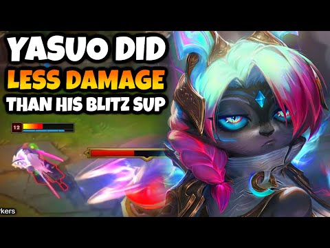 Beating Yasuo so hard he does less damage than his support Blitzcrank. Vex is just that good.