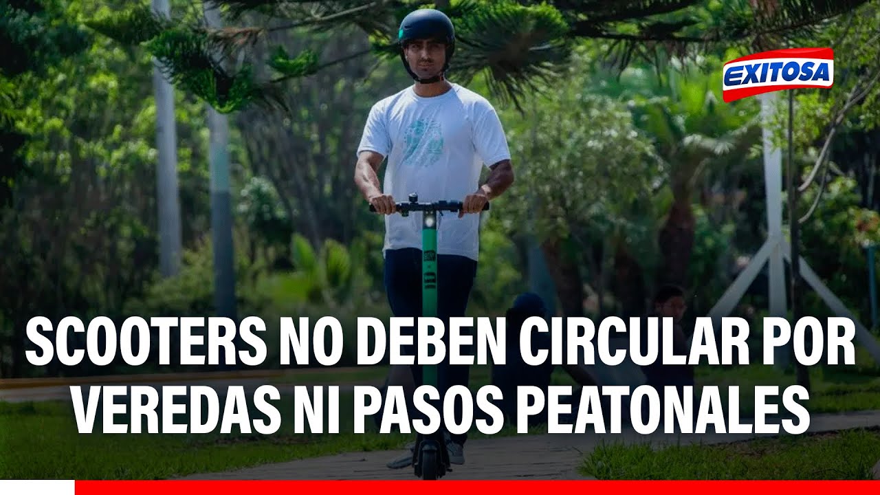 🔴🔵 Scooters no deben circular por veredas: Usuarios no pueden utilizar auriculares