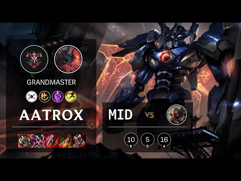 Aatrox Mid vs Zed - KR Grandmaster Patch 11.1