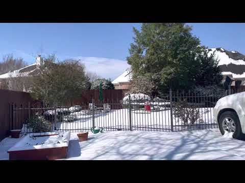 Snowstorm aftermath Fort Worth Tx 2/15/2021
