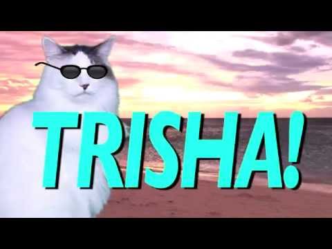 HAPPY BIRTHDAY TRISHA! - EPIC CAT Happy Birthday Song