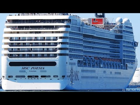 Thumbnail for Msc Poesia cruise ship leaving Klaipeda Port