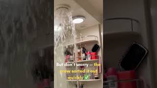 When a Cruise Cabin Vent Turns into a Waterfall - No worries the Crew Sorted Issue out fast!
