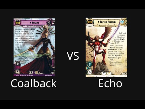 Warhammer 40,000: Conquest LCG - Yvraine vs Talyesin Fharenal.