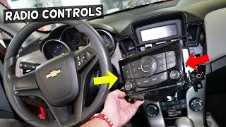 CHEVROLET CRUZE RADIO SWITCHES CONTROL REMOVAL REPLACEMENT. Chevy Cruze