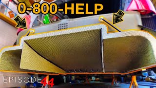 How to NOT loose it at 100mph. Diffuser support help line! Building the fastest. Ep.44