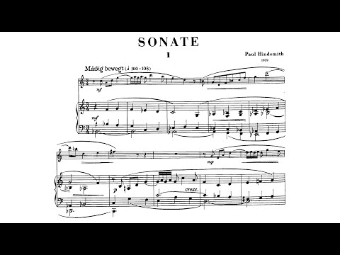 Paul Hindemith - Clarinet Sonata (Audio + Score)