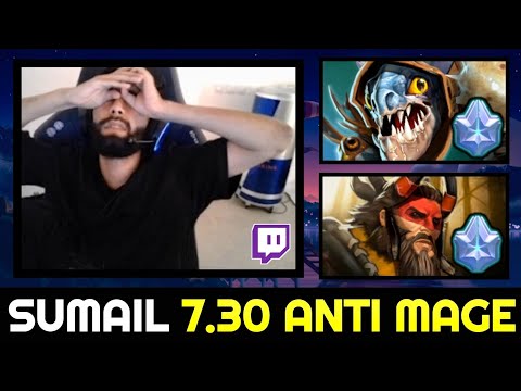 SUMAIL 7.30 Anti Mage Hard Game vs Counterpick — STREAM with FACECAM