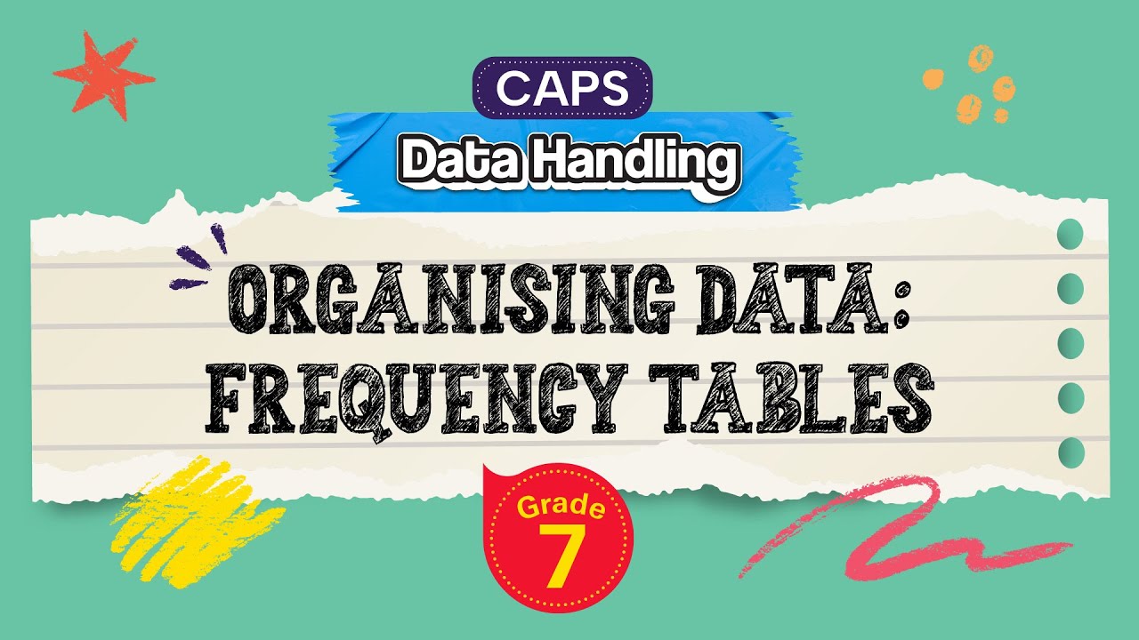 Organising Data: Frequency Tables