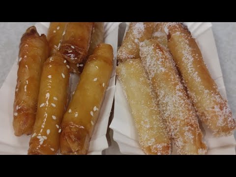 Banana Turon with Caramel Sauce | Banana Turon Recipe | Banana recipe