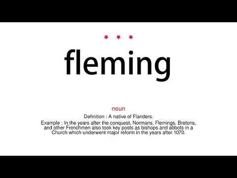 How to pronounce fleming - Vocab Today