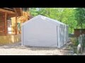 Quickly convert a fixed leg canopy to an enclosed shelter. Attaches to the frame easily with bungee fasteners. Create a great, low-cost seasonal storage solution in minutes.