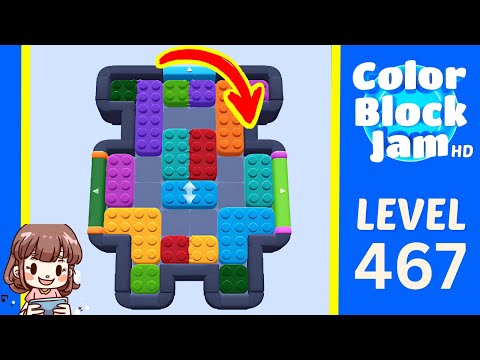 Color Block Jam Level 467 Solution Walkthrough