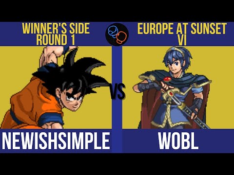 EU at Sunset VI Winner's: NewishSimple (Goku) vs. Wobl (Marth) - SSF2 Tournament