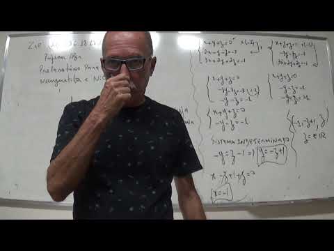 QUESTÃO PROVA NILÓPOLIS 2016 - PROFESSOR MATEMÁTICA -  SISTEMAS LINEARES- USO DO ESCALONAMENTO.