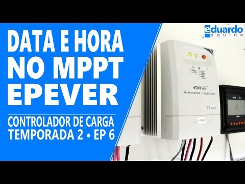 Configurando Data e Hora no Controlador MPPT EPEVER