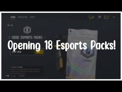 OPENING 18 RAINBOW SIX SIEGE ESPORTS PACKS! (Plus S.I Charm Showcase)