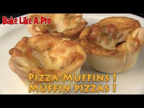 Pizza Muffins Recipe - Muffin Pizzas Recipe !