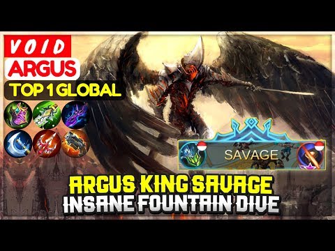 ARGUS KING SAVAGE, Insane Fountain SAVAGE [ Top 1 Global Argus ] V O I D - Mobile Legends
