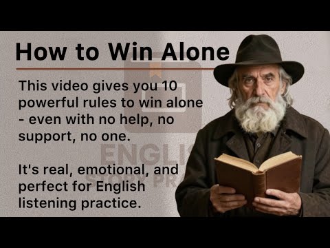 How to Win Alone || Graded Reader || Improve Your English Fluency Everyday ✅#english 