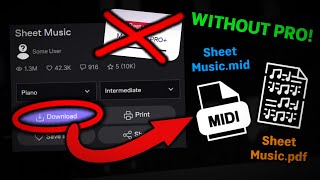 How to DOWNLOAD from MUSESCORE without PRO (2025)