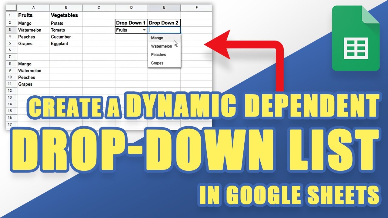[TUTORIAL] How to Create a DYNAMIC DEPENDENT Drop-Down List in Google Sheets