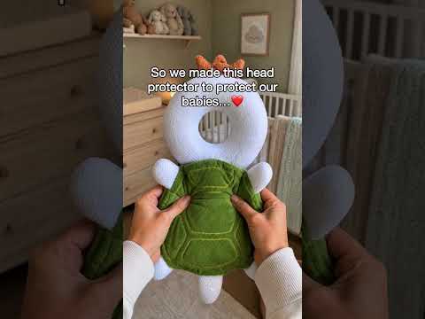 The Head Protection Backpack helps cushion the back of the head during everyday falls.  #baby