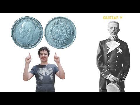 1 Krona - Gustaf V - Sweden - 1946 - Silver