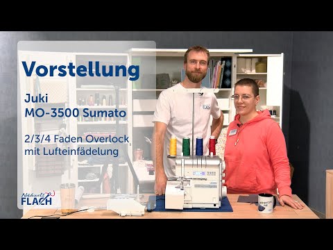 Juki MO-3500 Sumato | Overlock mit Lufteinfädelung und automatischem Fadenabschneider | Review, Test