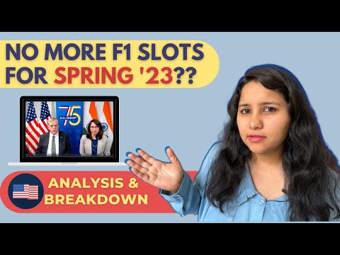 Will F1 visa slots be released for Spring 2023? What to do right now if you still don't have an appointment