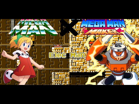 Mega Man 1 Remade in Mega Man Maker: "Elec Man" stage (Custom Soundtrack)