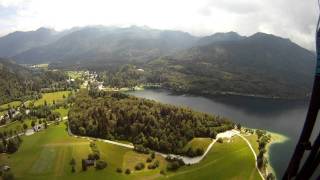 preview picture of video 'Paragliding Lake Bohinj - flight from Vogar'