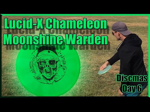 Dynamic Discs Lucid-X Chameleon Moonshine Warden Review | Discmas Day 6 | Definitely Not Vlogmas