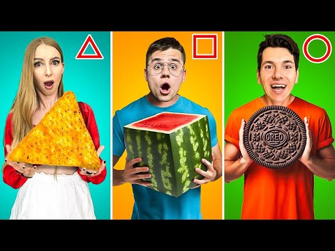 ZJEDZ GEOMETRYCZNE JEDZENIE ŻEBY WYGRAĆ!