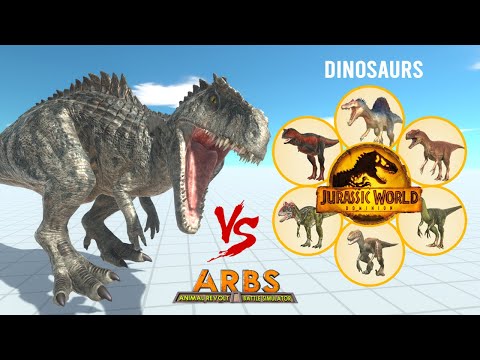 Jurassic World Dominion GIGANOTOSAURUS  vs ALL UNITS Dinosaurs - Animal Revolt Battle Simulator
