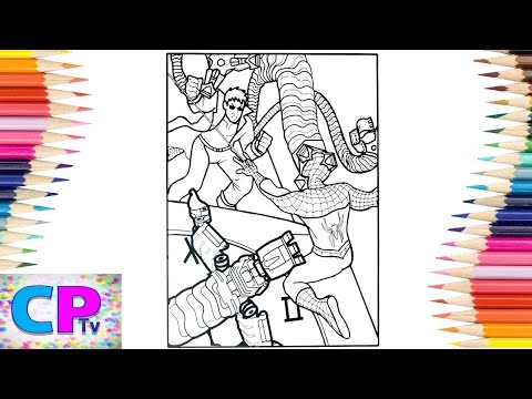 Dr Octopus vs Spiderman Coloring Pages/Superhero v Villain/Mendum - Beyond (feat. Omri)[NCS Release]