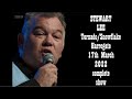 Stewart Lee Tornado Snowflake 17th March 2022 Harrogate