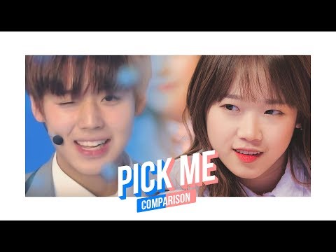 Pick Me Ver.1 Produce 101 Season 1 & 2 Comparison