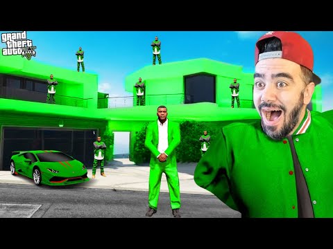 FRANKLIN EVINI YEŞIL MAFIA EVI YAPTI - GTA 5 MODS