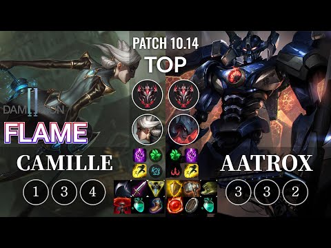 DWG Flame Camille vs Aatrox Top - KR Patch 10.14
