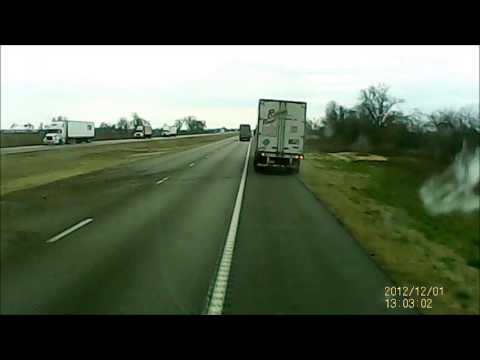 Truck Driver Dash Cam Captures Wrong Way Near Miss 