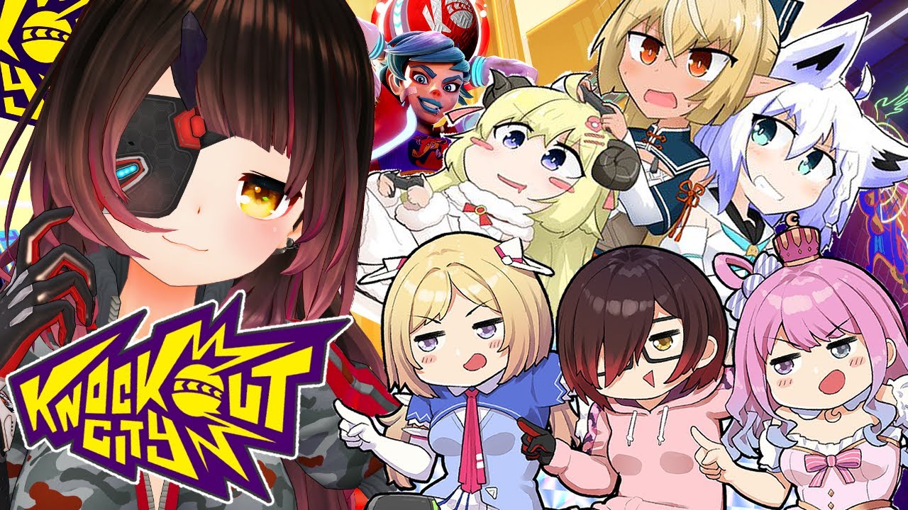 【Knockout City】バカタレVSあんぽんたん！？バカポン最強決定戦しちゃうう！？？【ホロライブ/ロボ子さん】