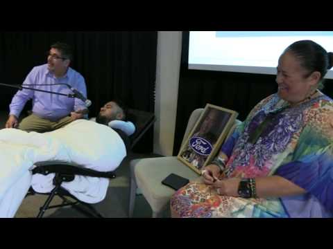 156 Antonio Sangio. Demo session in Introspective Hypnosis class in New Zealand, spirit uncle.