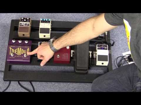 Guitar Effects Pedal Order on a Pedalboard