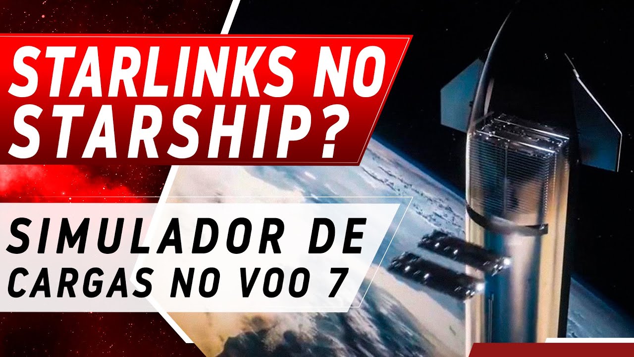 STARLINKS DO VOO 7 DO STARSHIP AVISTADOS!