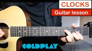 Coldplay - Clocks | Guitar Lesson (Tutorial) Chords & Intro