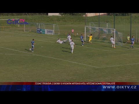 Česká Třebová: Z derby s Vysokým Mýtem B vyšli vítězně domácí fotbalisté